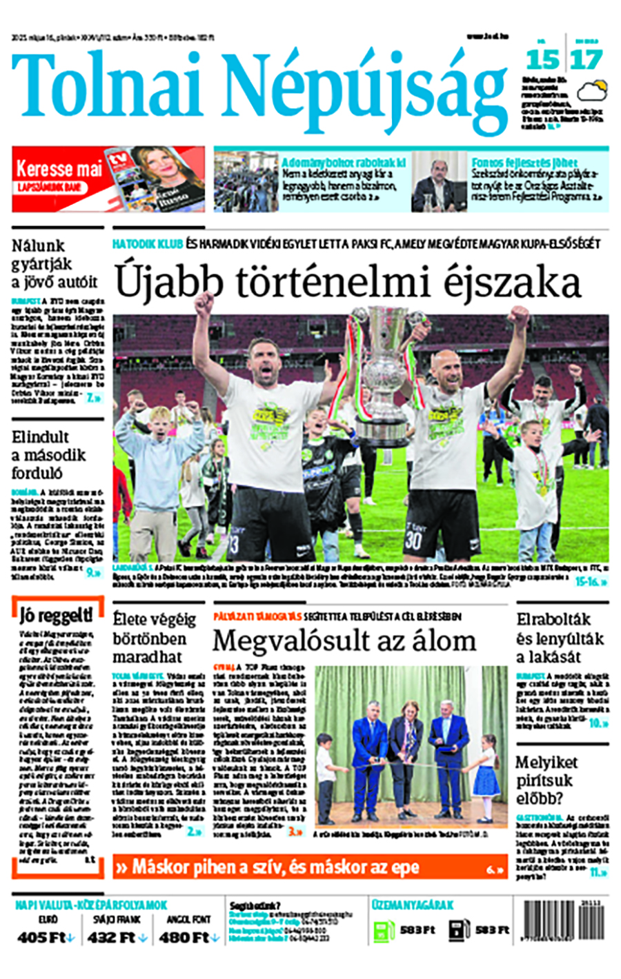 Lapszám: 2025.05.16. + melléklet