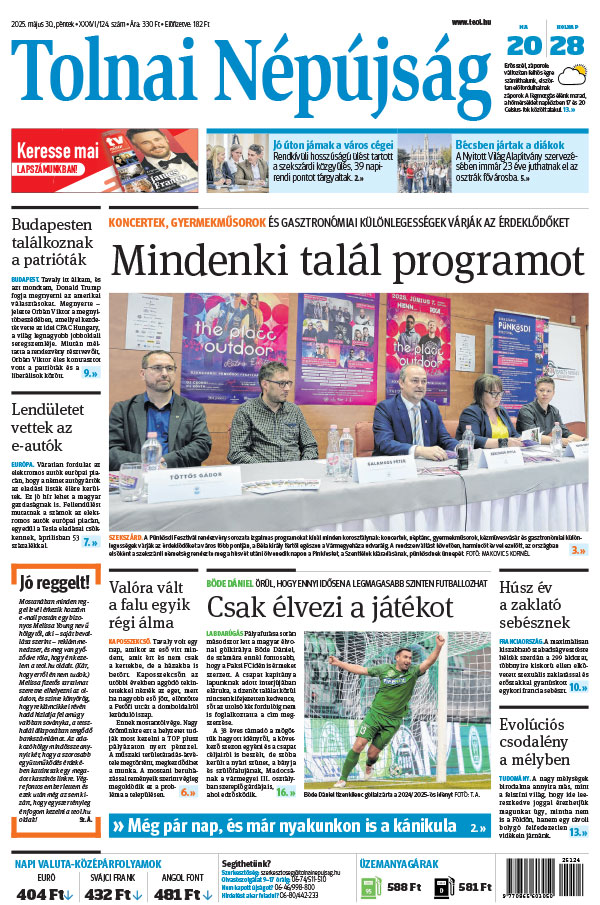 Lapszám: 2025.05.30. + MELLÉKLET