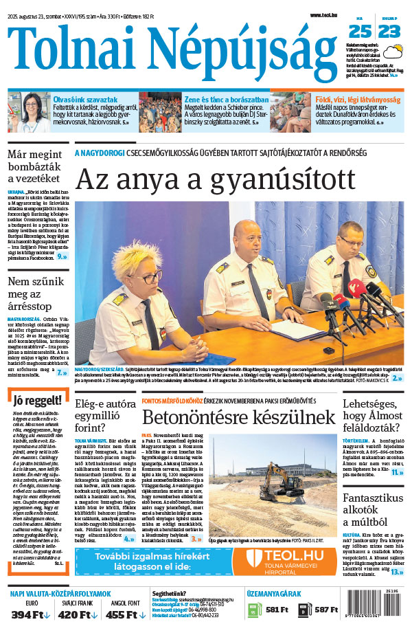 Lapszám: 2025.08.23.