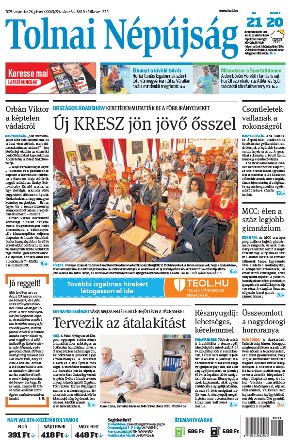 Lapszám: 2025.09.26. + MELLÉKLET
