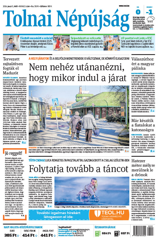 Lapszám: 2026. 01. 05.
