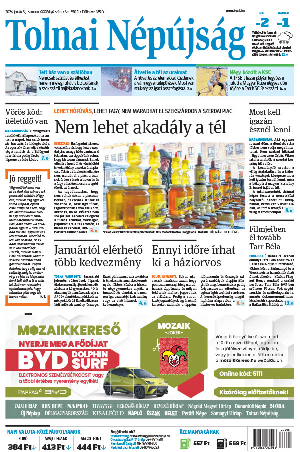 Lapszám: 2026. 01. 08.