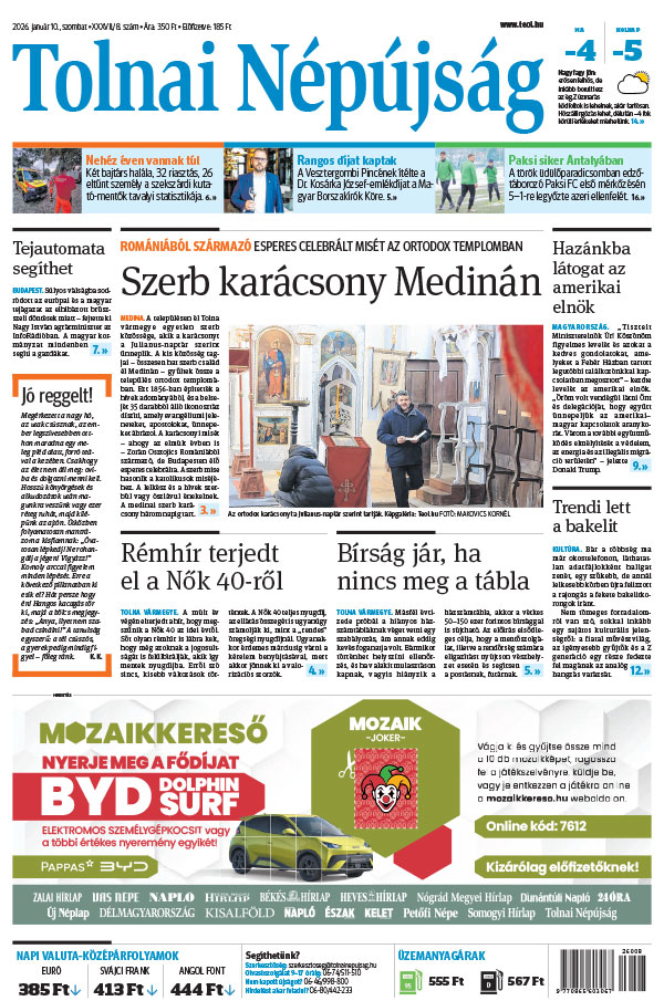 Lapszám: 2026. 01. 10.