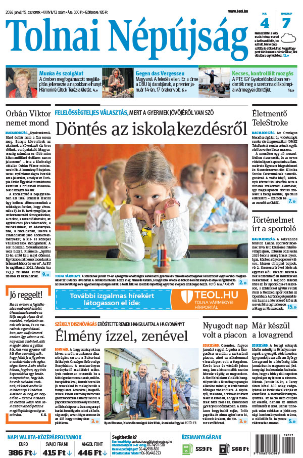 Lapszám: 2026. 01. 15.