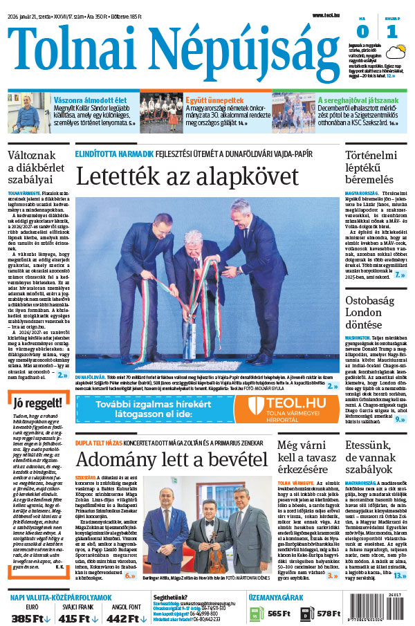 Lapszám: 2026. 01. 21.