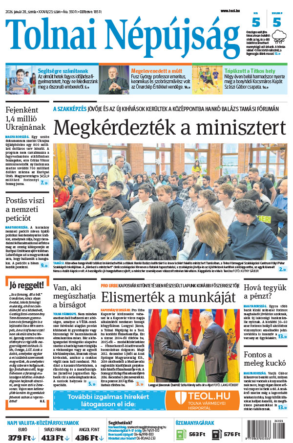 Lapszám: 2026. 01. 28.