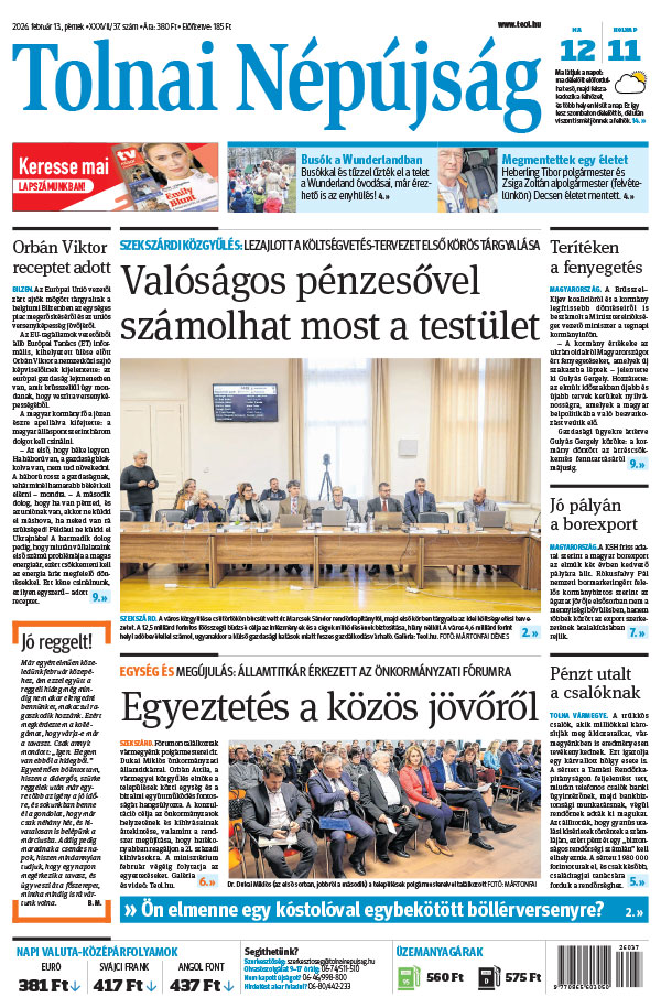 Lapszám: 2026. 02. 13. + MELLÉKLET