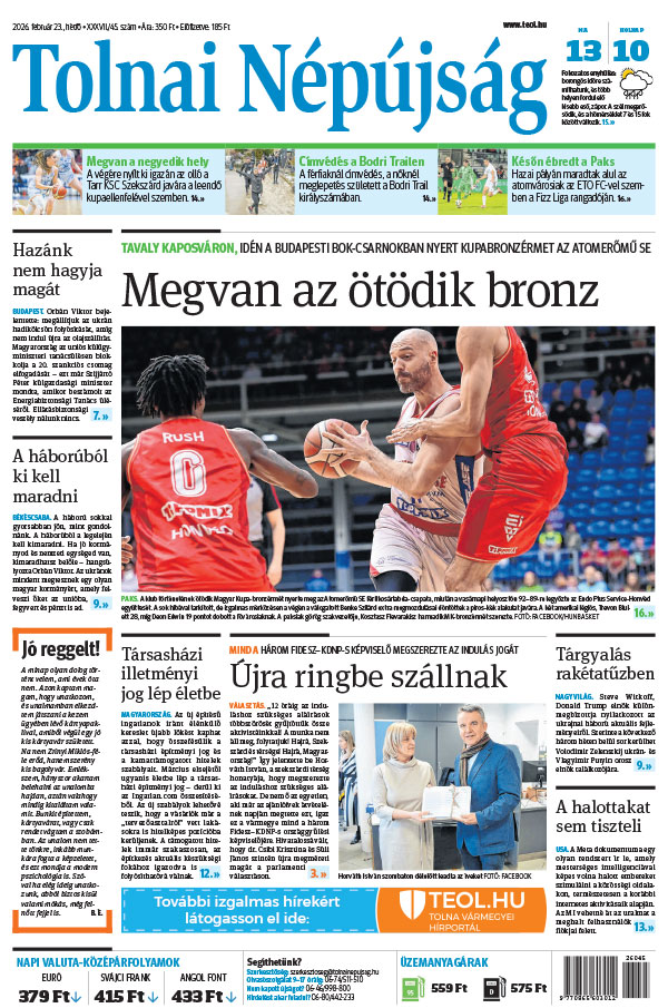 Lapszám: 2026. 02. 23.