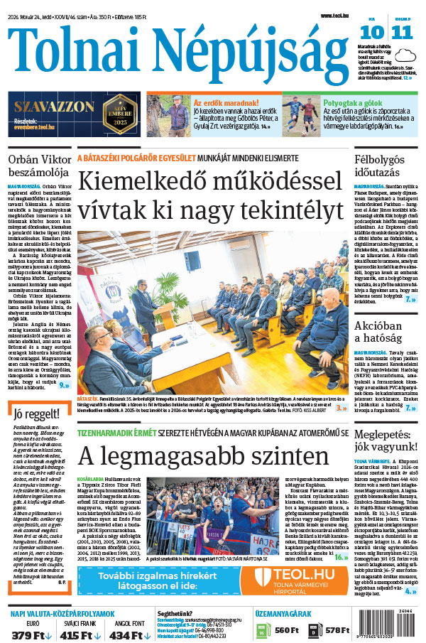 Lapszám: 2026. 02. 24.