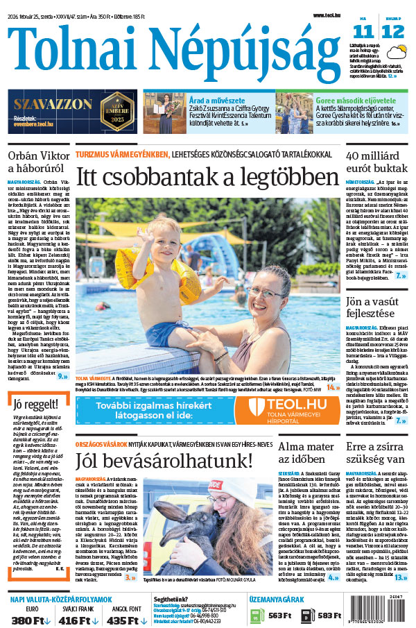 Lapszám: 2026. 02. 25.