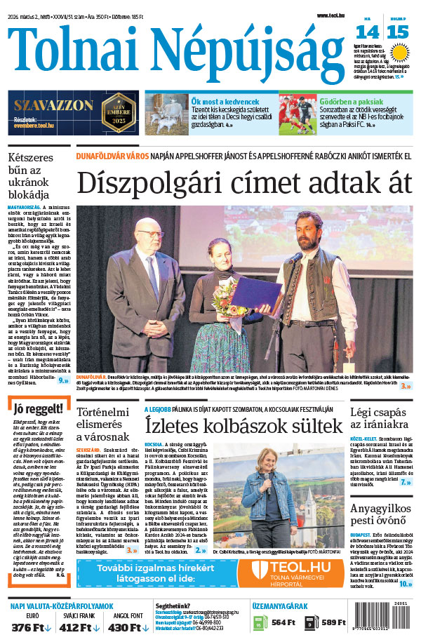 Lapszám: 2026. 03. 02.