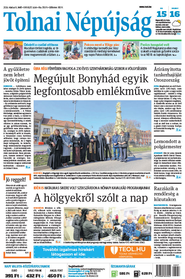 Lapszám: 2026. 03. 09.