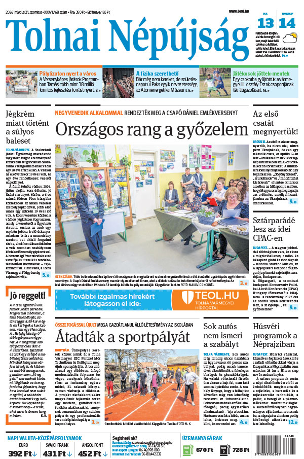 Lapszám: 2026. 03. 21.