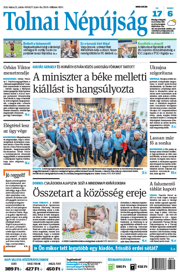 Lapszám: 2026. 03. 25.