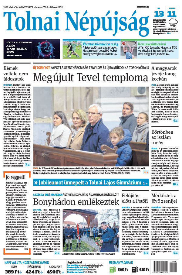 Lapszám: 2026. 03. 30.