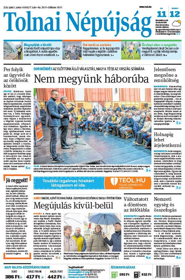 Lapszám: 2026. 04. 01.