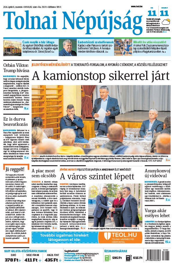 Lapszám: 2026. 04. 09.