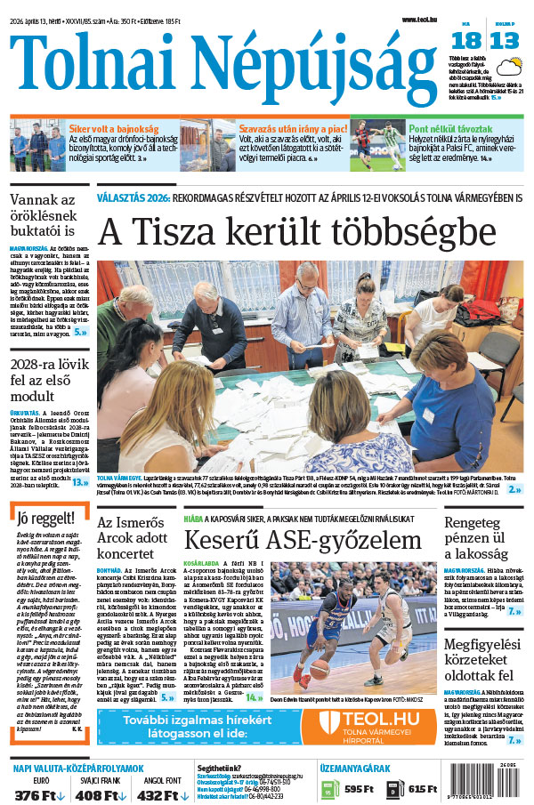 Lapszám: 2026. 04. 13.