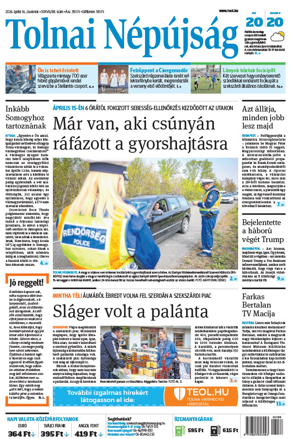 Lapszám: 2026. 04. 16.