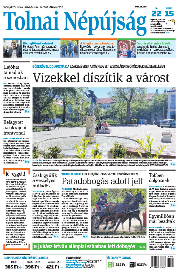 Lapszám: 2026. 04. 25.