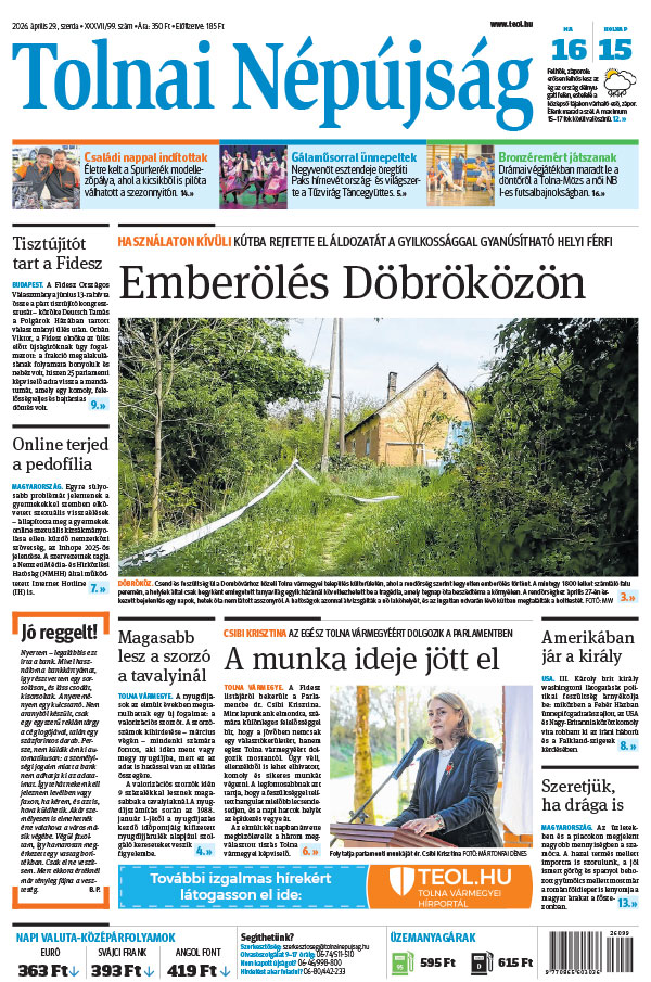 Lapszám: 2026. 04. 29.