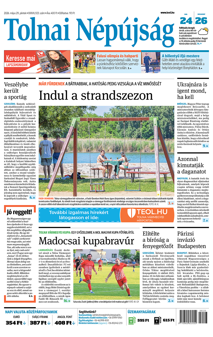 Lapszám: 2026.05.29. + Melléklet