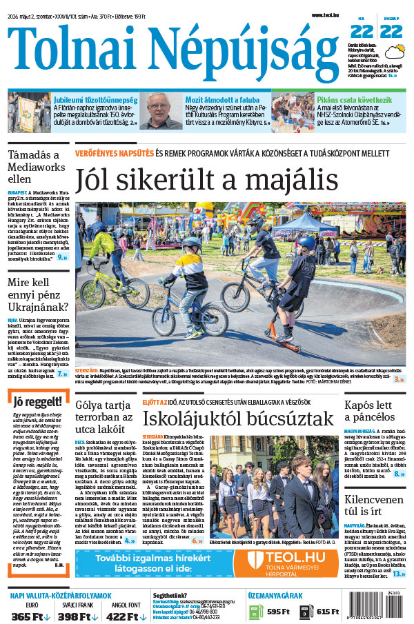 Lapszám: 2026. 05. 02.