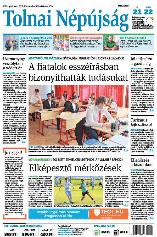 Lapszám: 2026. 05. 05.