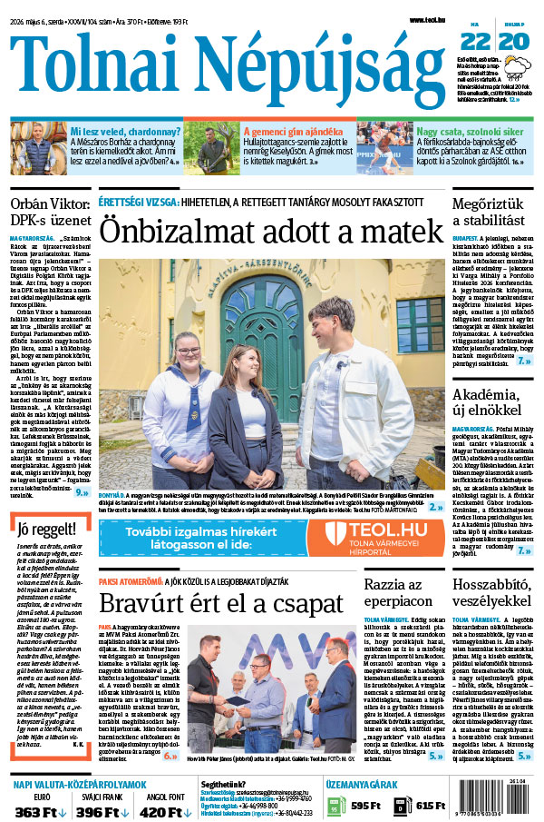 Lapszám: 2026. 05. 06.