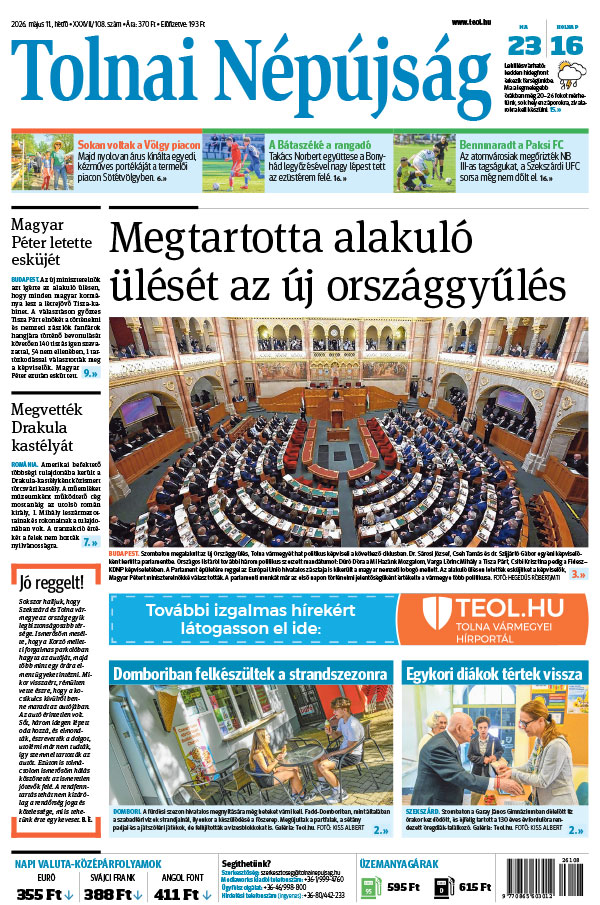 Lapszám: 2026. 05. 11.