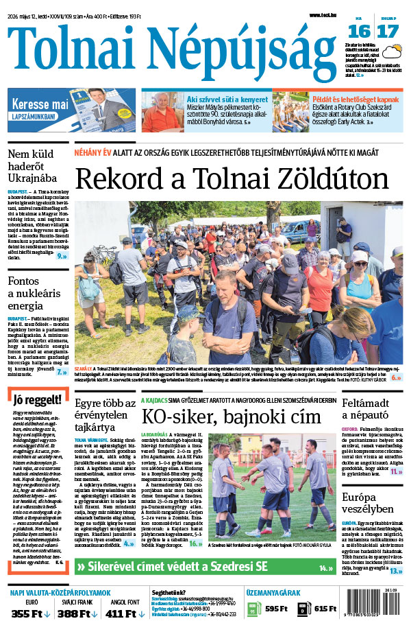 Lapszám: 2026. 05. 12.