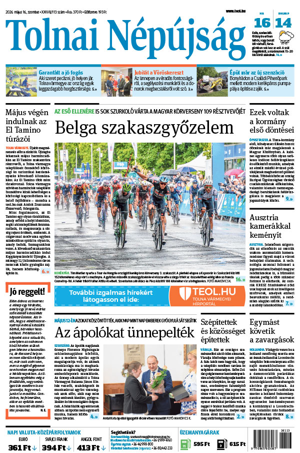 Lapszám: 2026. 05. 16.