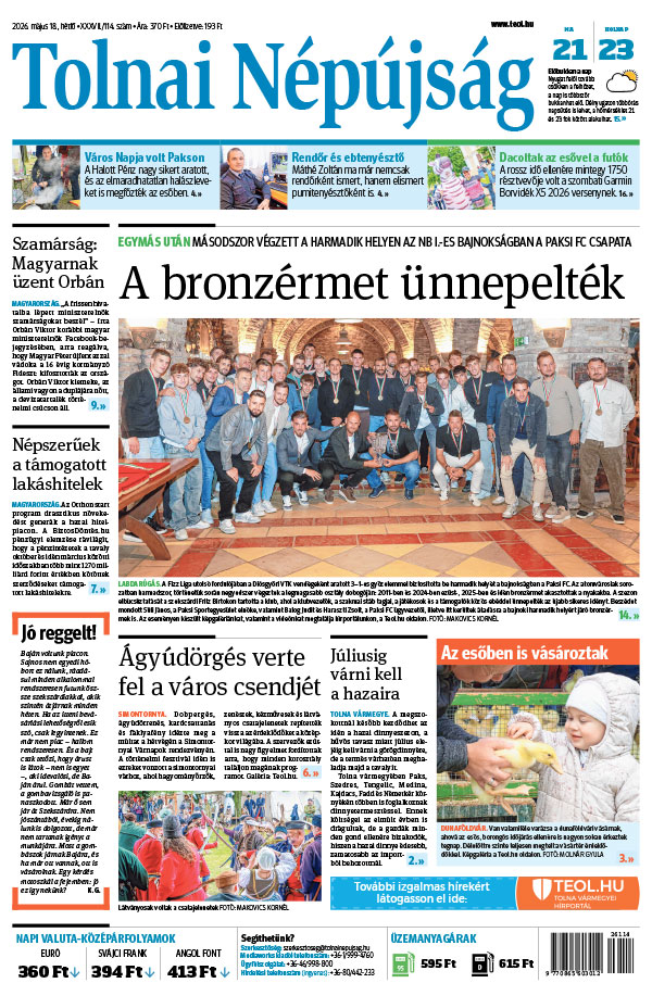 Lapszám: 2026. 05. 18.