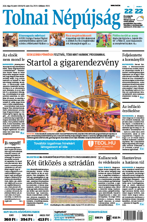 Lapszám: 2026. 05. 19.