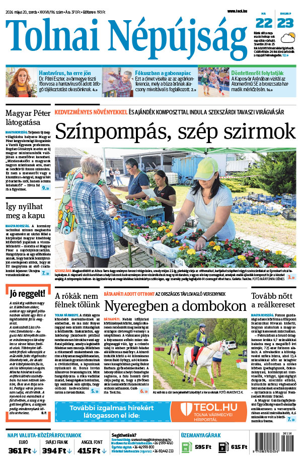 Lapszám: 2026. 05. 20.