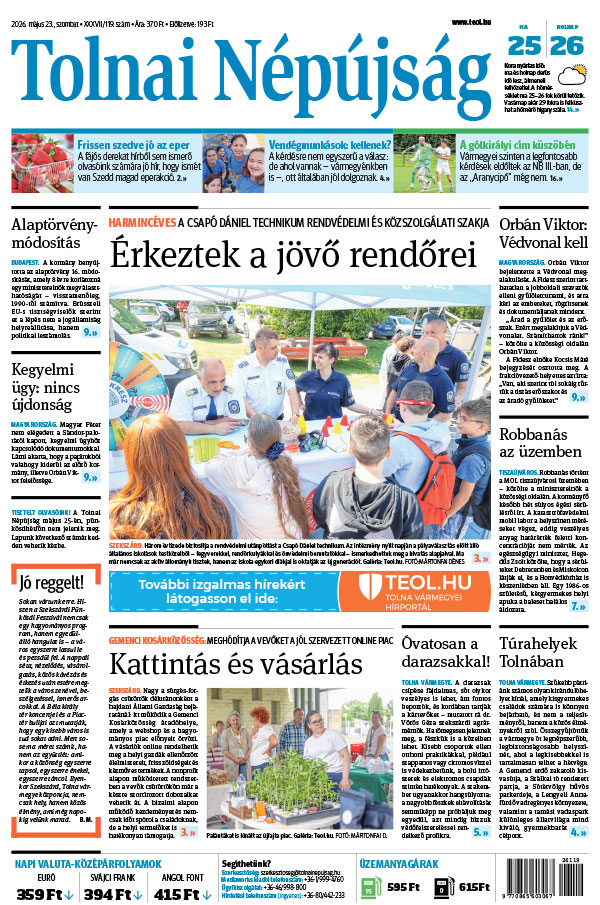Lapszám: 2026. 05. 23.