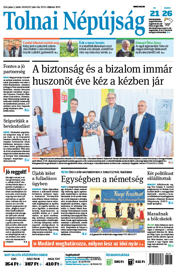 Lapszám: 2026. 06. 03.