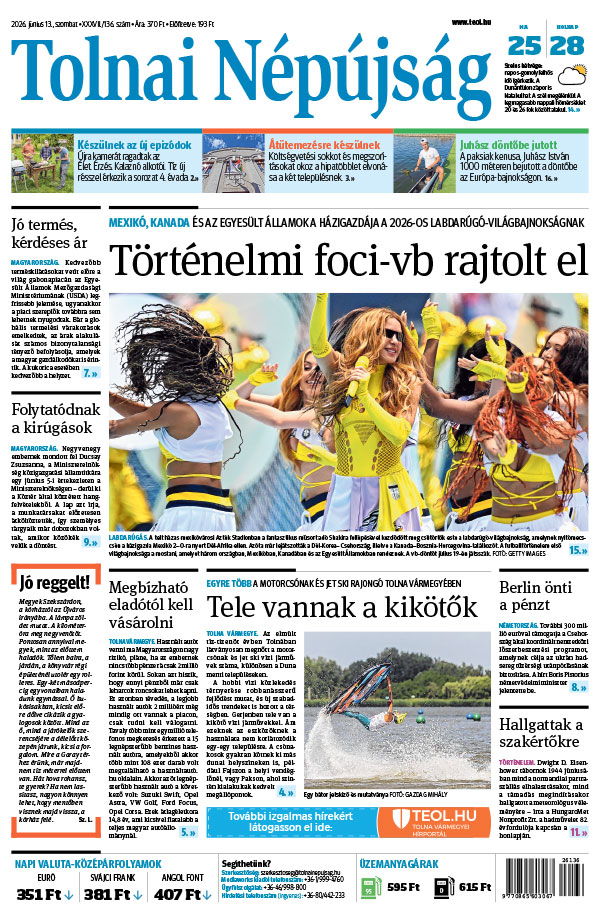 Lapszám: 2026. 06. 13.