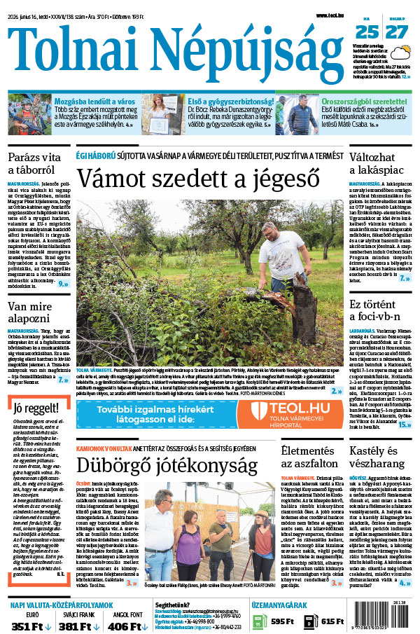 Lapszám: 2026. 06. 16.