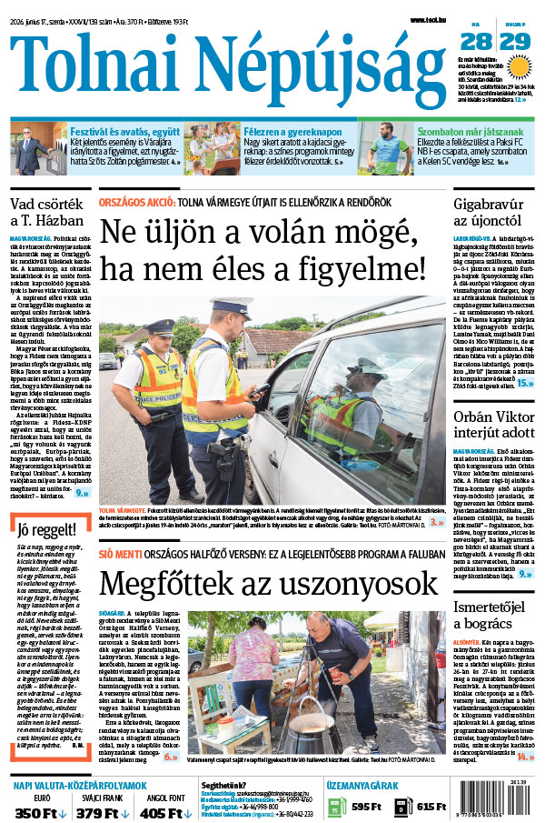 Lapszám: 2026. 06. 17.