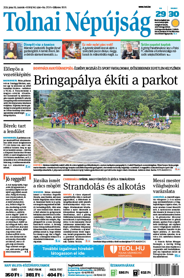Lapszám: 2026. 06. 18.