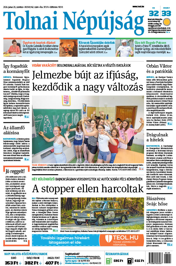 Lapszám: 2026. 06. 20.