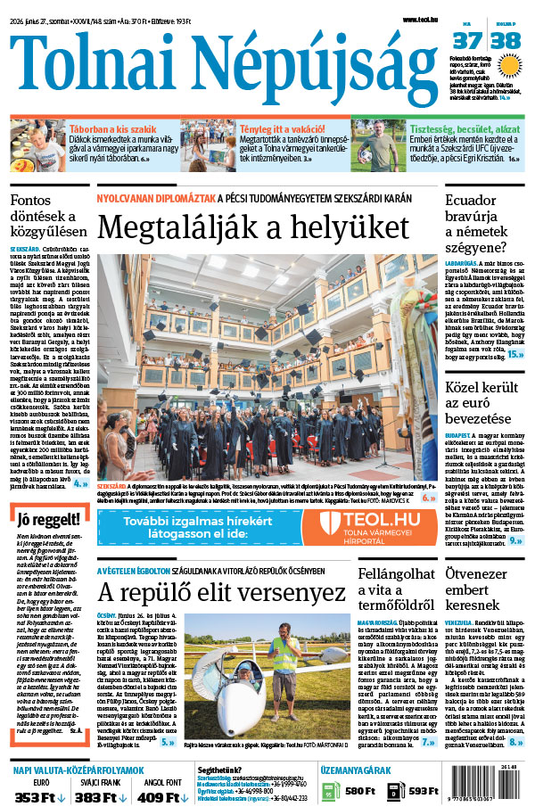 Lapszám: 2026. 06. 27.