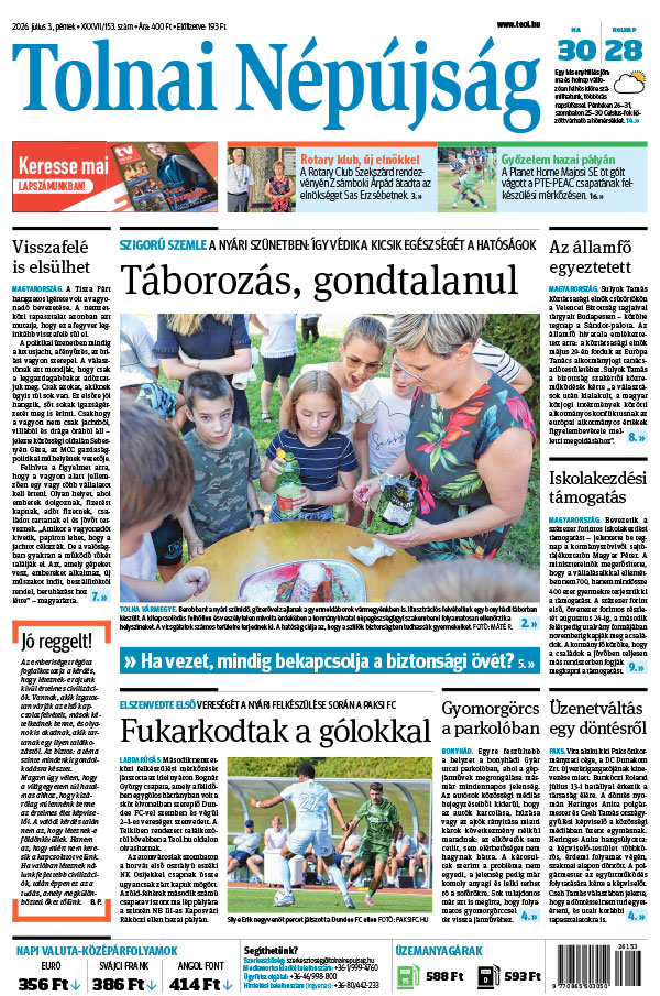 Lapszám: 2026. 07. 03.