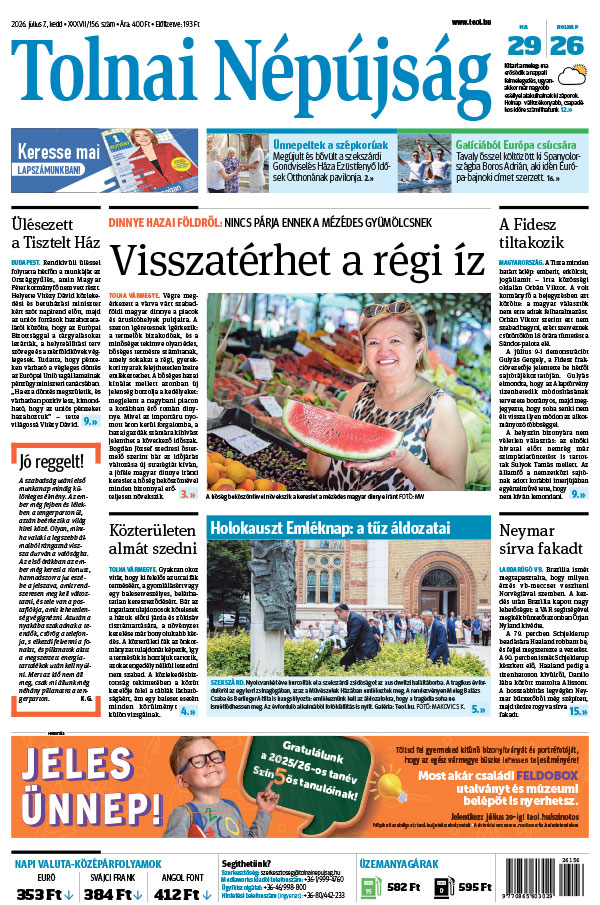 Lapszám: 2026. 07. 07.
