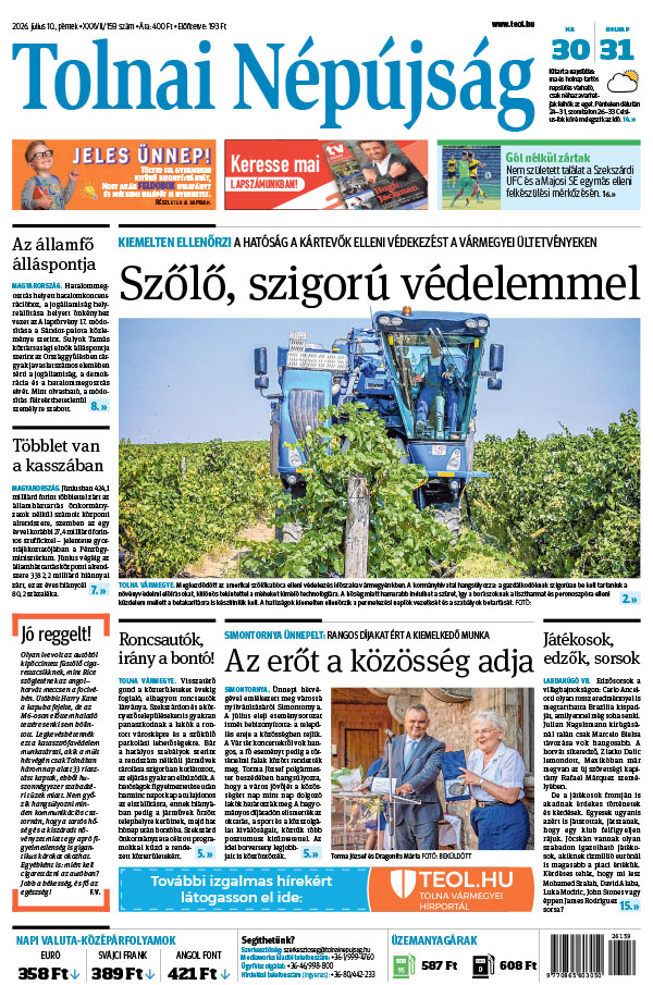Lapszám: 2026. 07. 10.