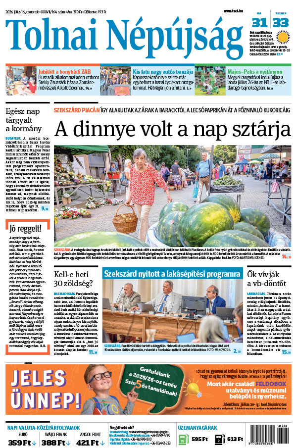 Lapszám: 2026. 07. 16.