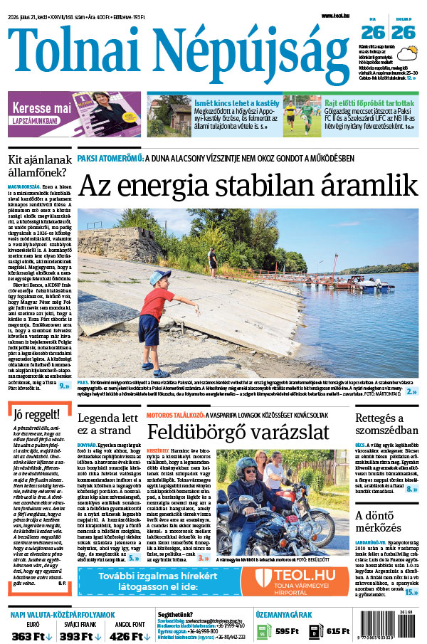 Lapszám: 2026. 07. 21.