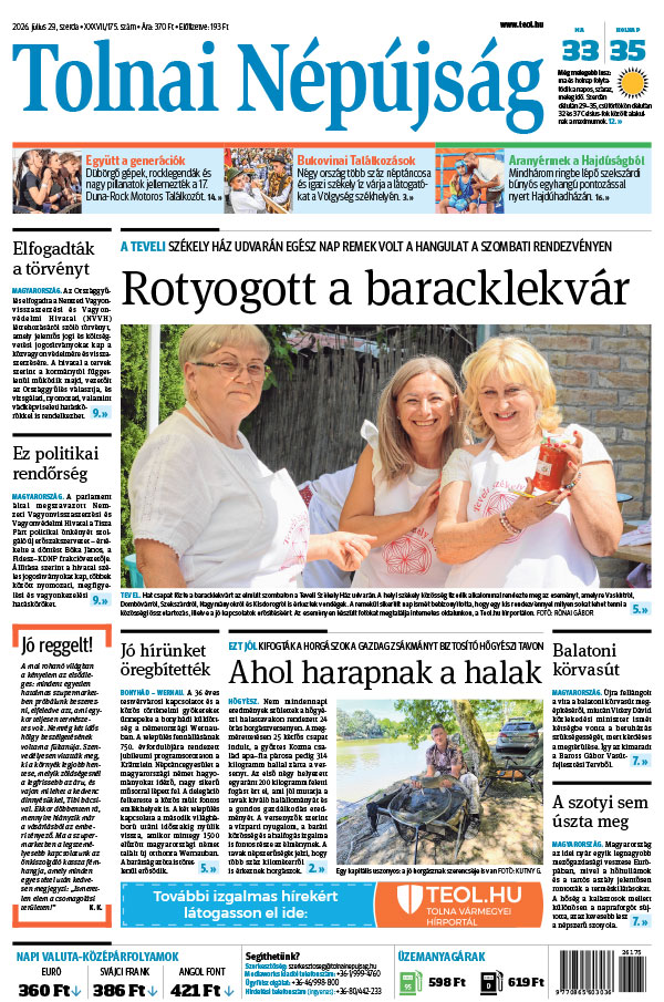 Lapszám: 2026. 07. 29.