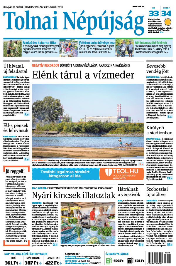 Lapszám: 2026. 07. 30.